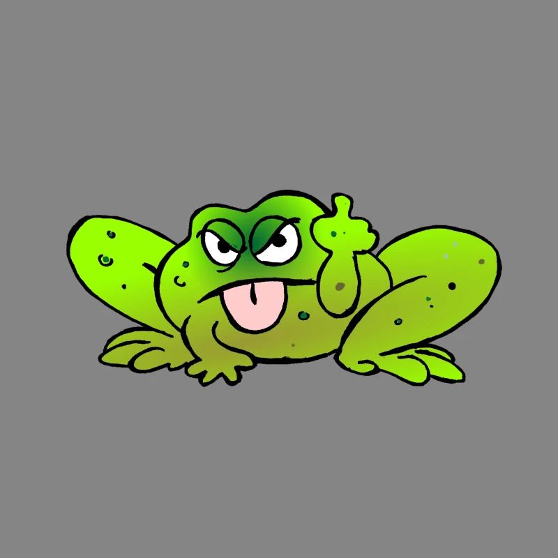 Toad zieht die Zunge