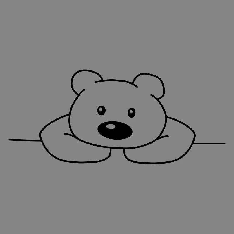 Mignon mignon mignon ours triste ours brun