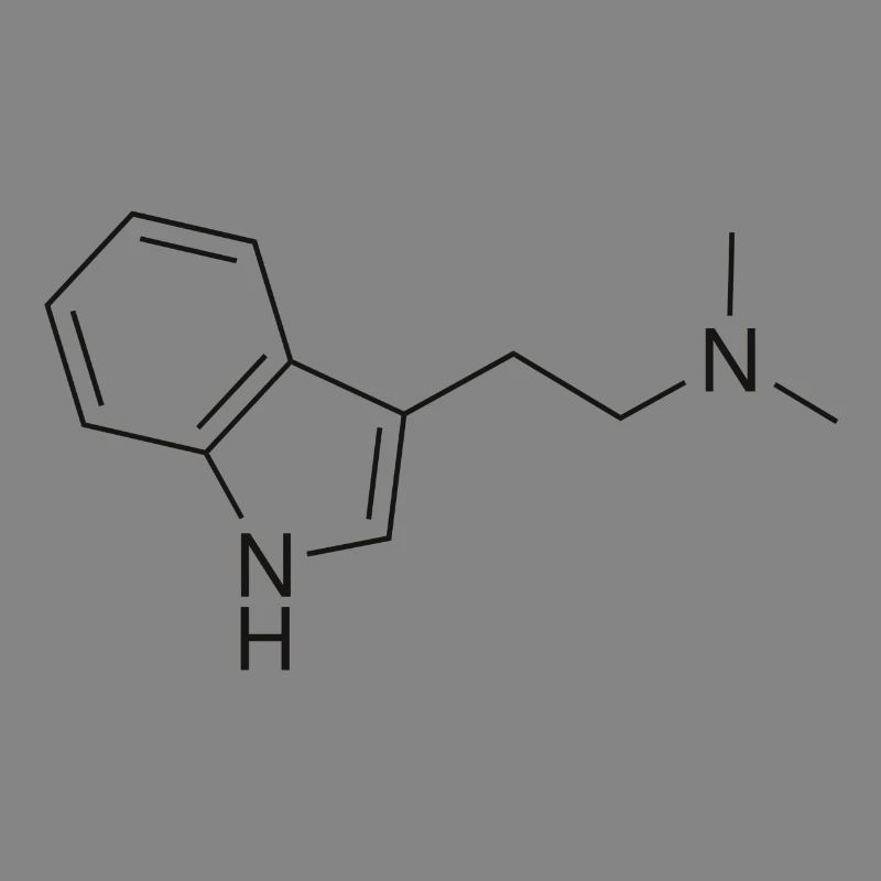 Molécule DMT - noir