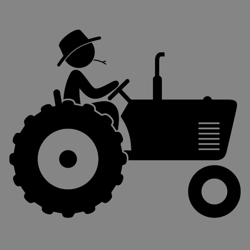 Farmer on tractor