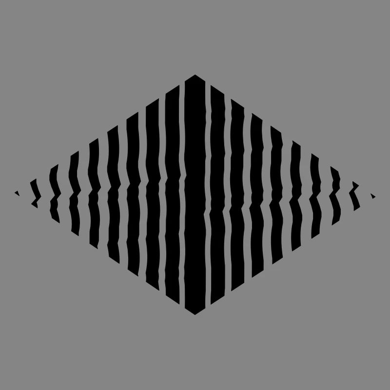 Rhombus shape line pattern many strokes