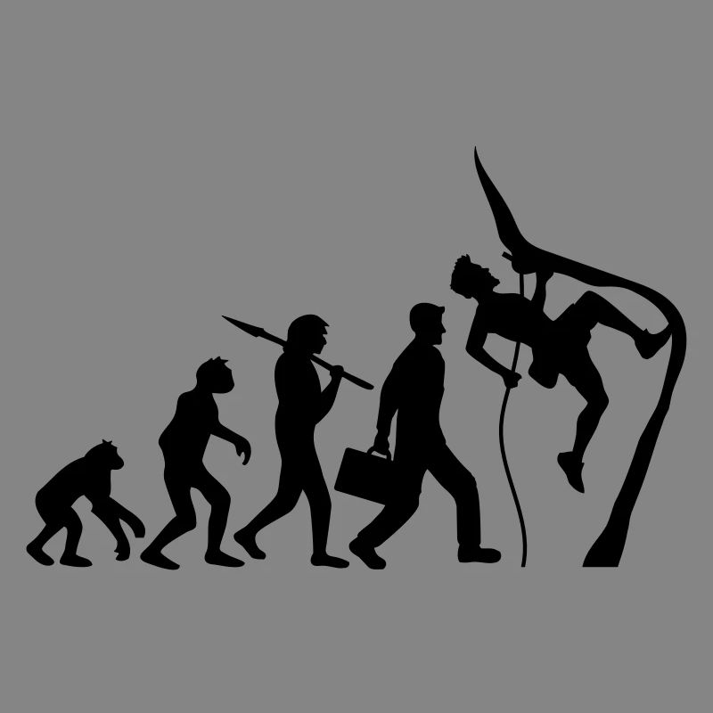 Klettern seil bergsteiger evolution