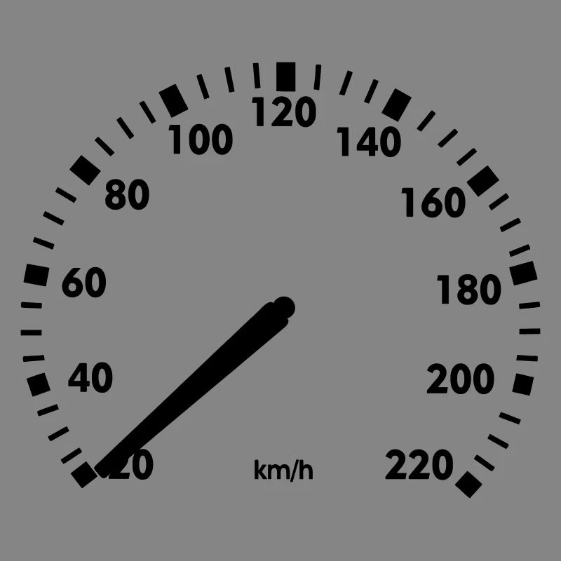 Speedometer car standstill