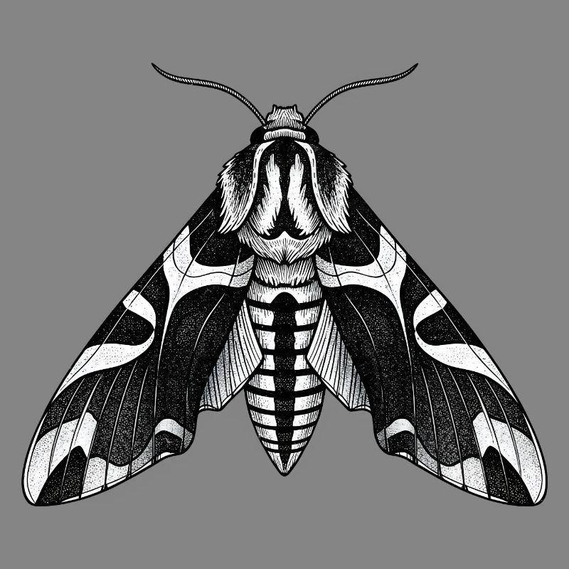 Moth Shadow Pattern Moth Black Moth