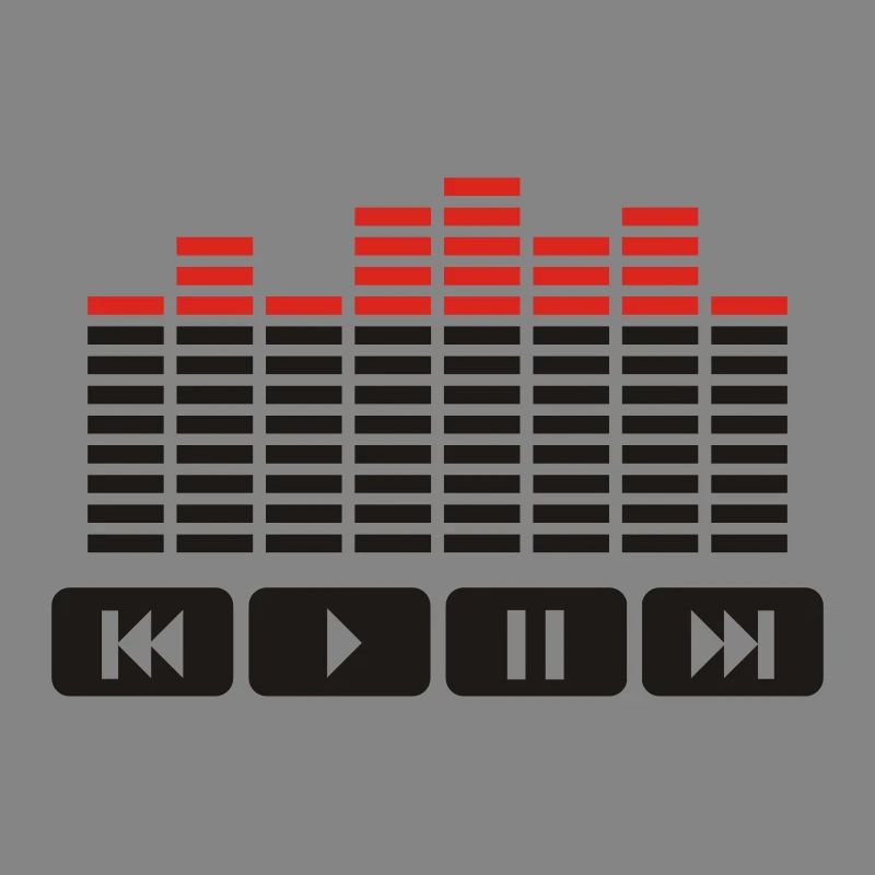 Equalizer audio player dj