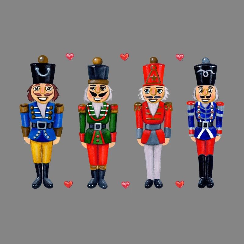 FOUR FUNNY NUTCRACKERS