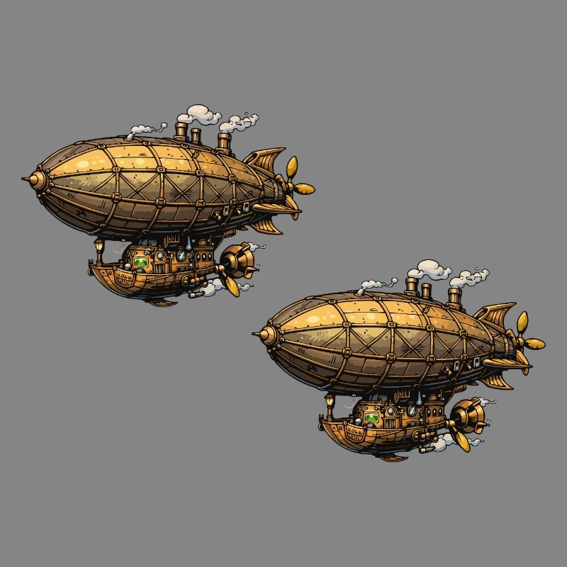 Steampunk Luftschiffe Zeppelin