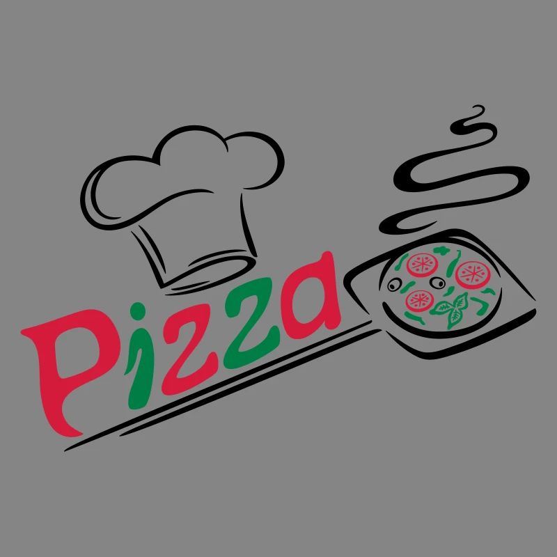 Pizza baker with cooking cap