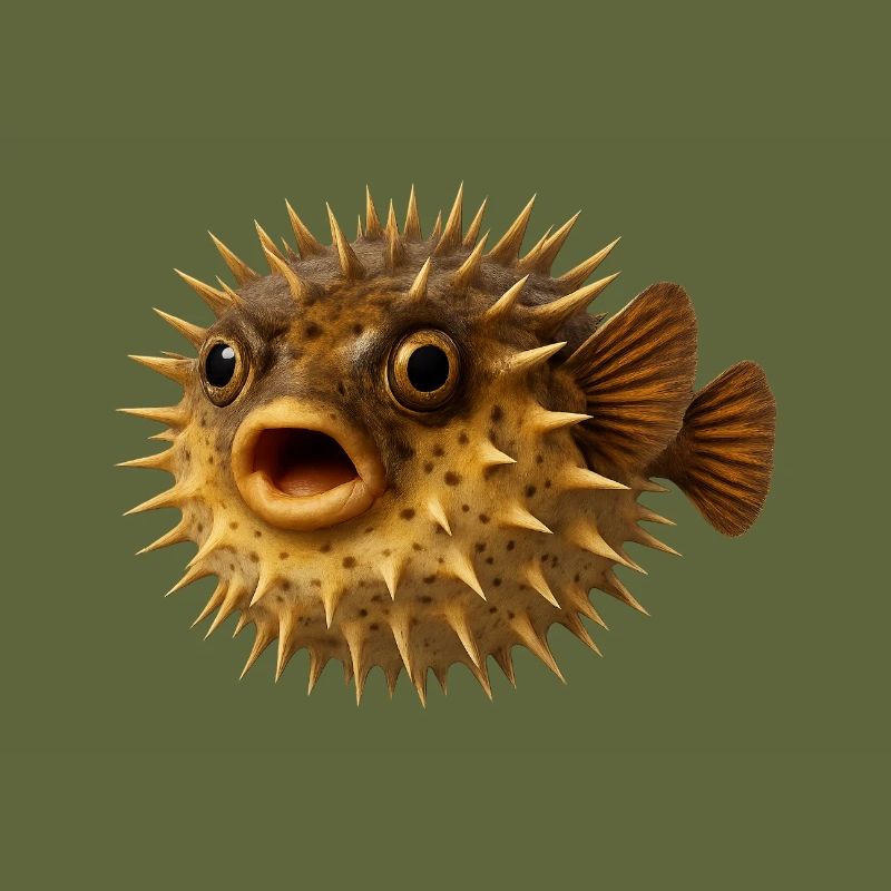 Spiny Fish Underwater Pattern