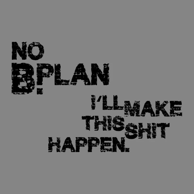 Pas de plan B – Déclaration de faute de frappe grunge