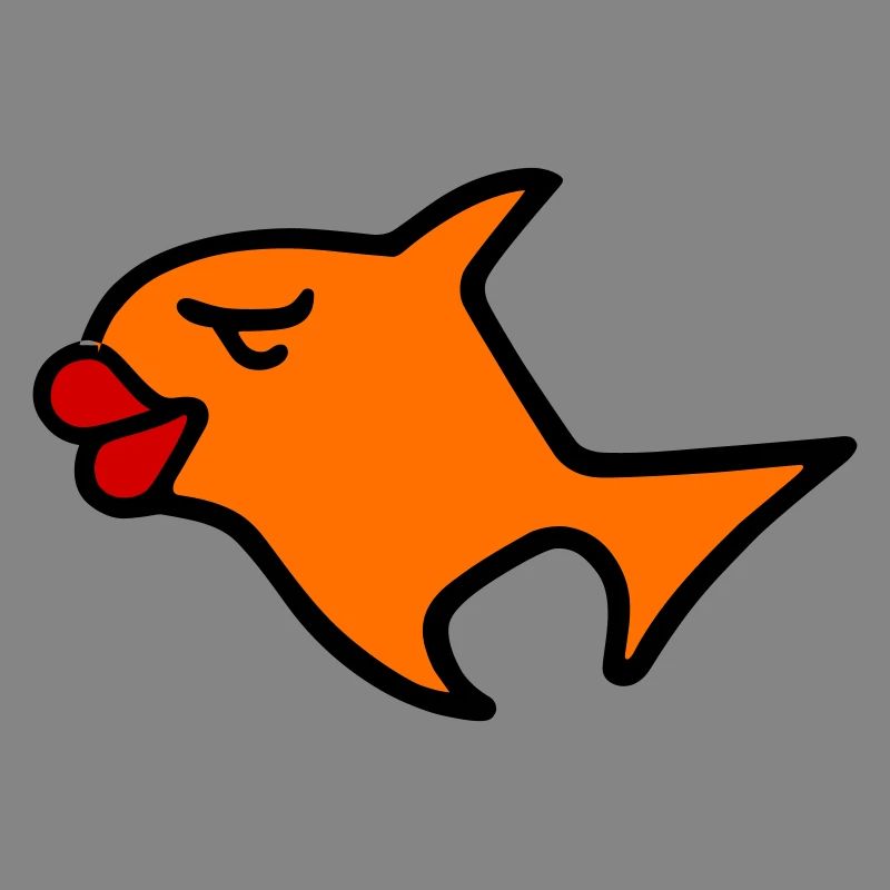 Romantic Fish Illustration