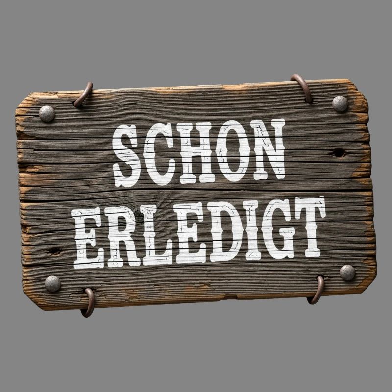 Already done – rustic workshop sign