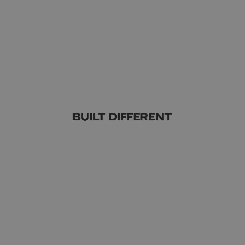 Built Different Typography