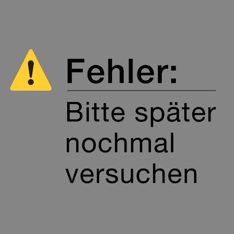 Fehler: Bitte noch einmal versuchen, Informatik
