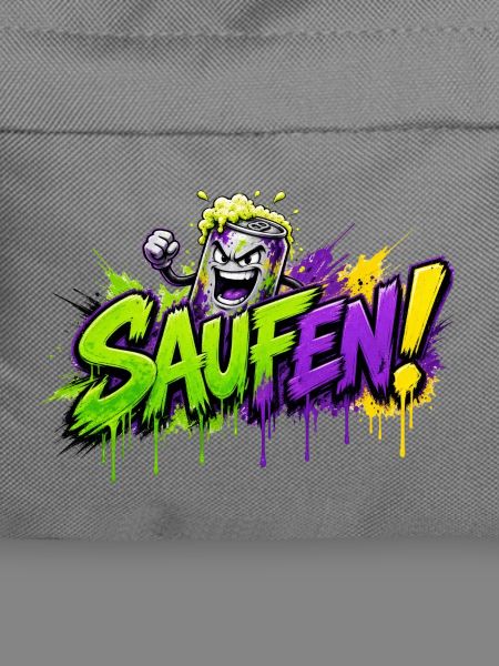 Saufen Neon Graffiti Bierkan