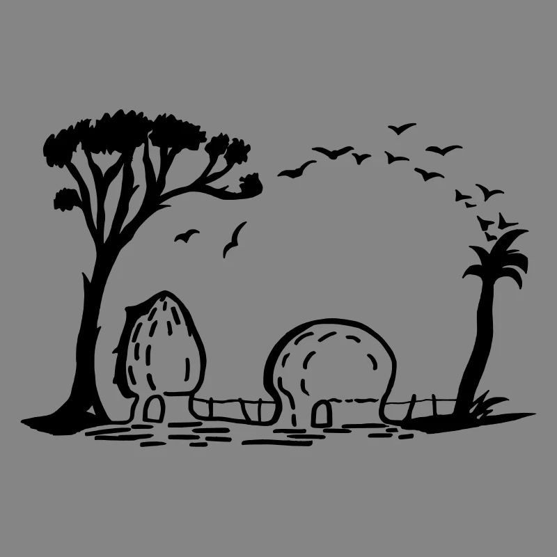 Elefant Dorf Optische Täuschung
