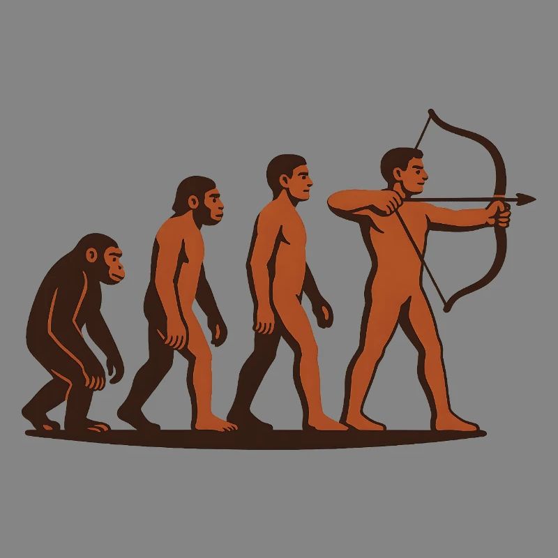 Evolution Bogenschießen Bogen Ziel Bogenschütze