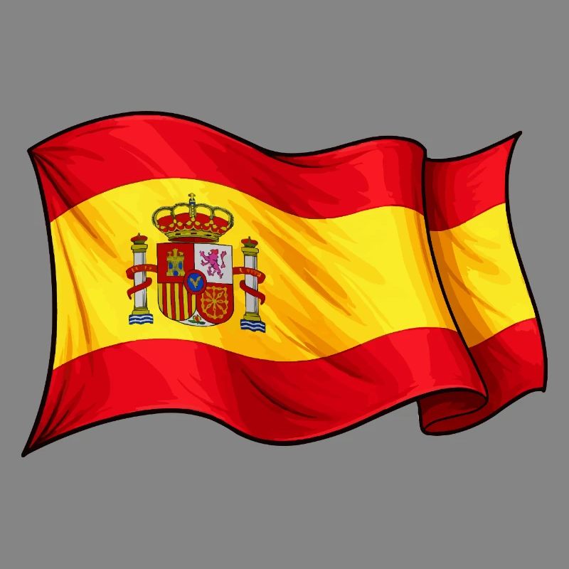 Spanish Flag Wave Design