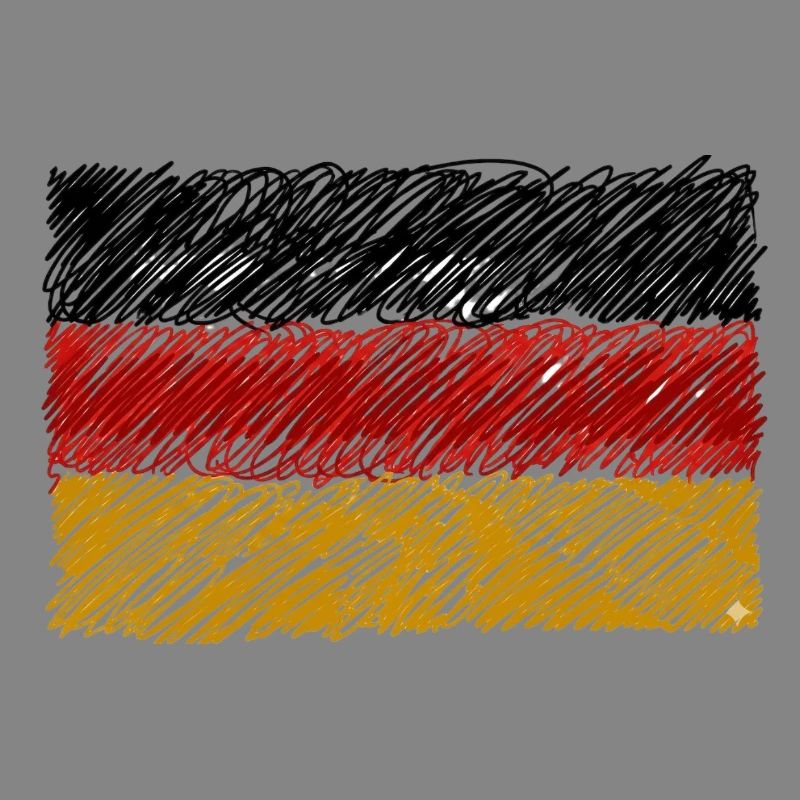 German Flag Scribble