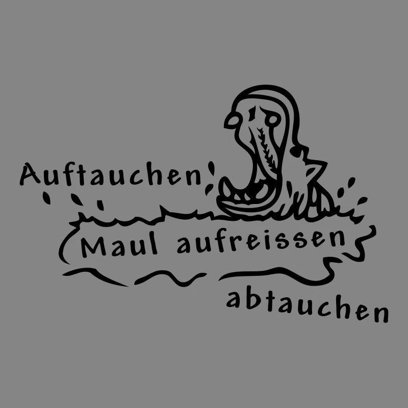 Hippo, Nilpferd, Spruch