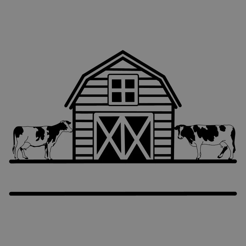 Monogramme de vaches de ferme