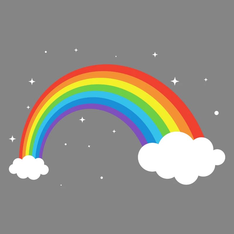 Kosmischer Regenbogenbogen