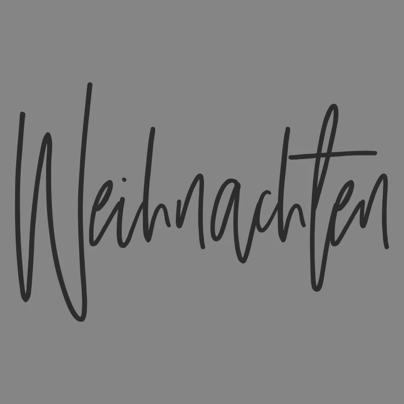 Weihnachten Script Handlettering
