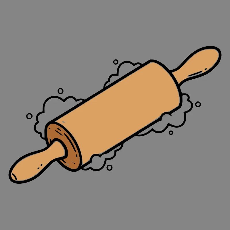 Rolling Pin Rolling Dough Roll Baking