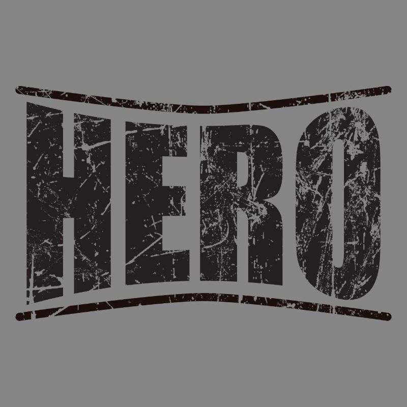 Held Held Held Héroe héros monochromer Text