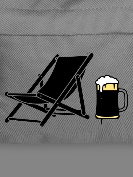 Deck Chair Beer Mug Silhouette