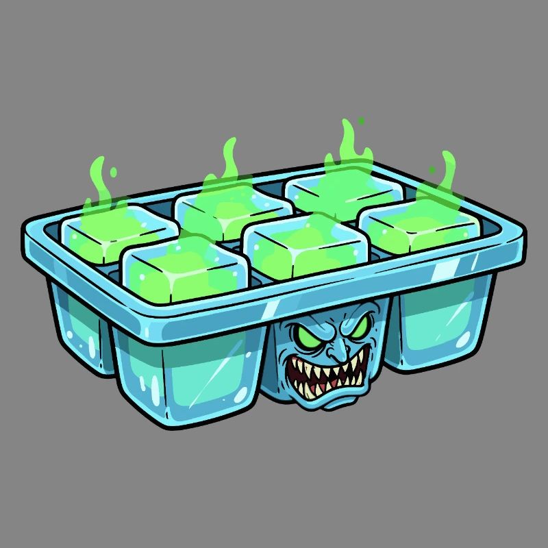 Monster-Eiswürfel im Eiskubentray