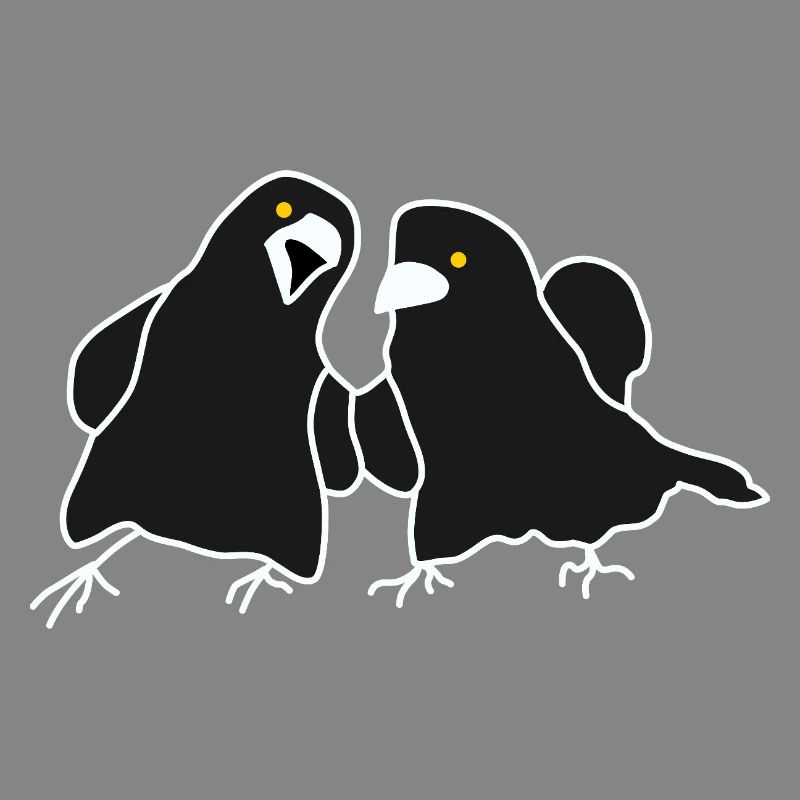 Minimalist Raven Duo
