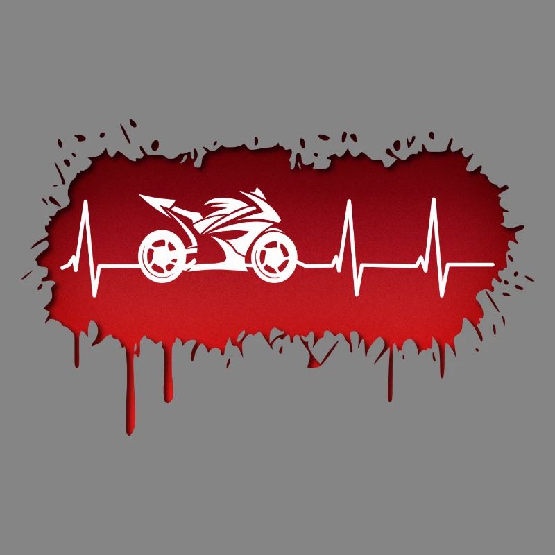 Motorcycle racing driver pulse