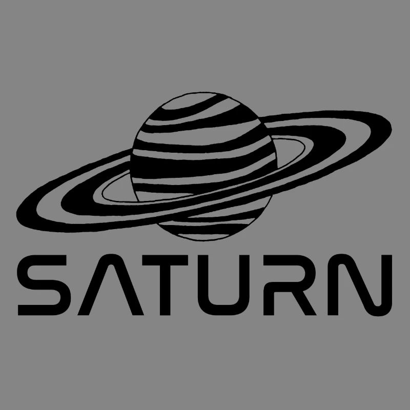Black saturn planet