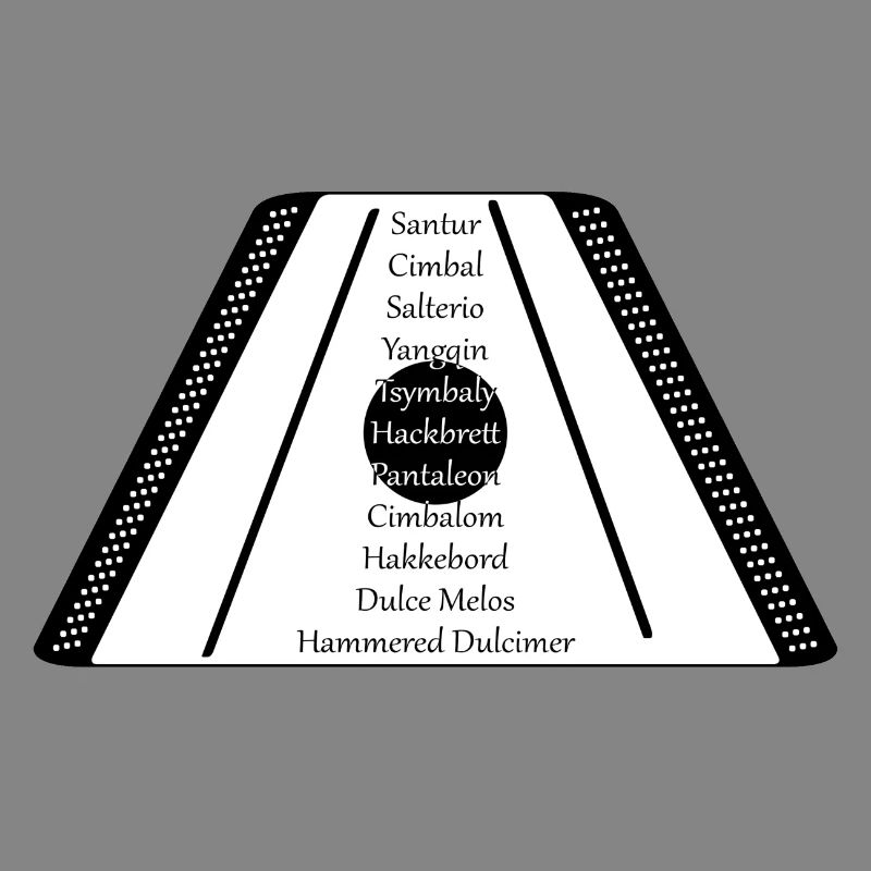 Dulcimer black n white