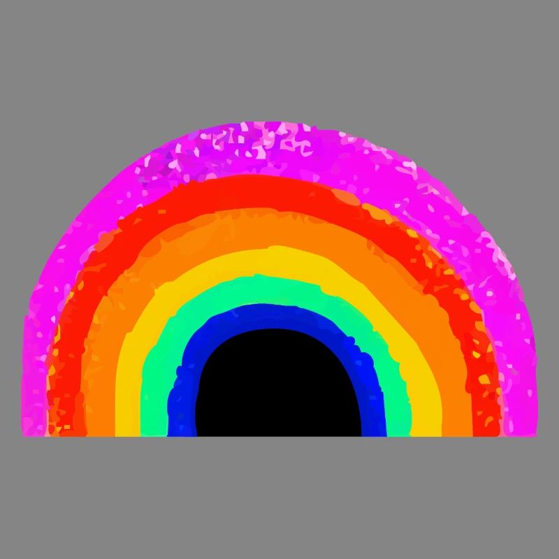 Lebendiger Regenbogenbogen