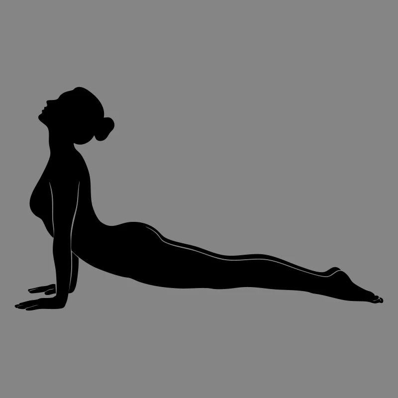 Cobra Yoga Pose Silhouette