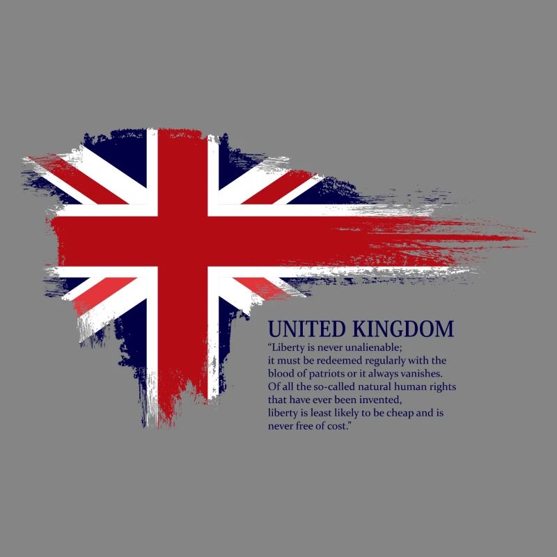 Brushstroke Union Jack Flag