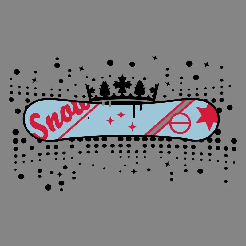 Snowboard with Crown Snowboard King
