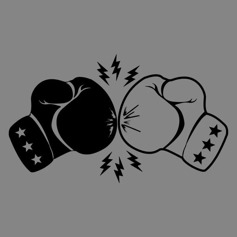 Boxboxhandschuhe Kontakt mit Blitz