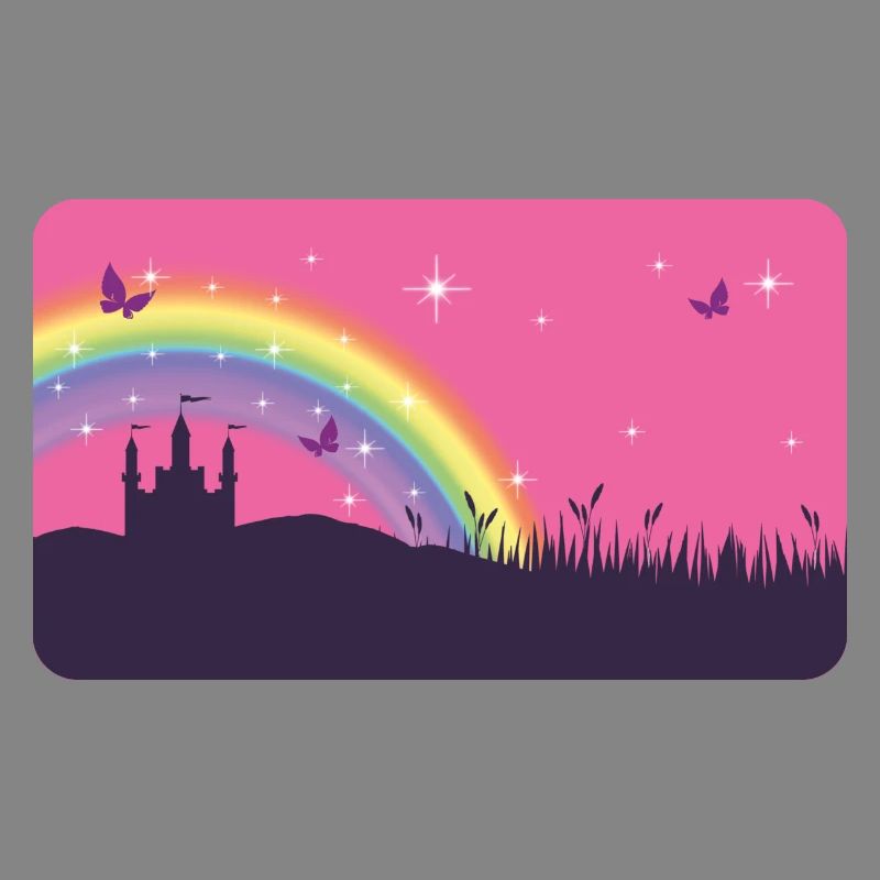 Fairytale Castle with Rainbow | personalizable