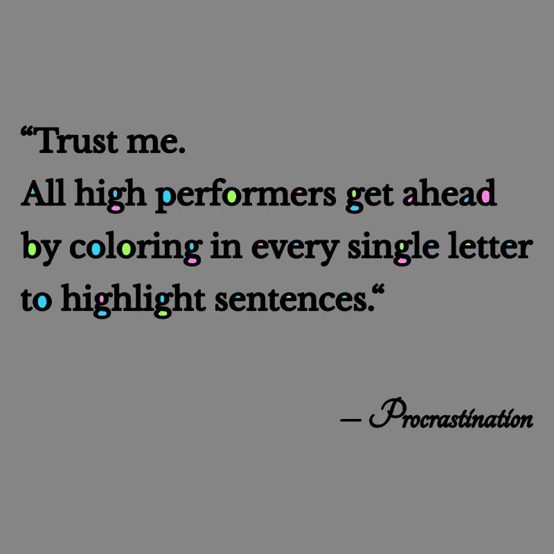 Procrastination