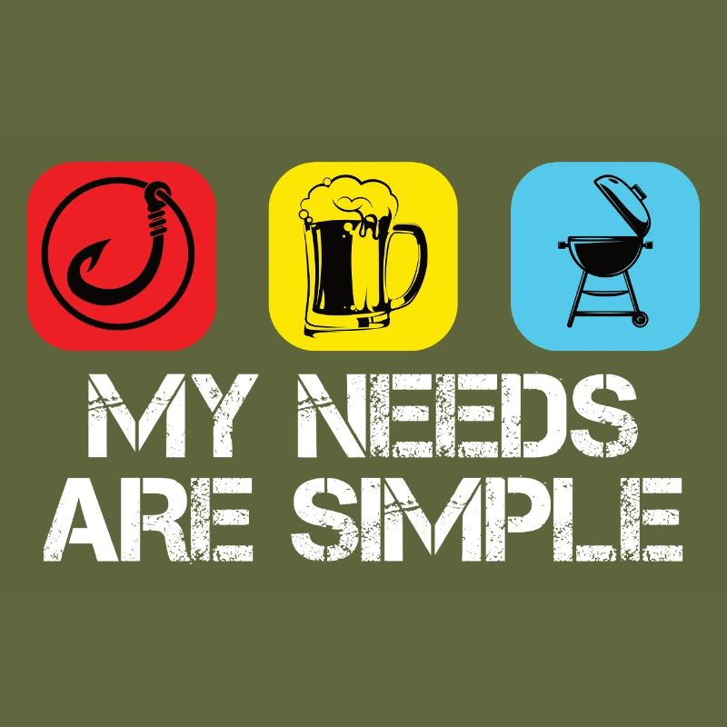 Fishing Beer and barbecue