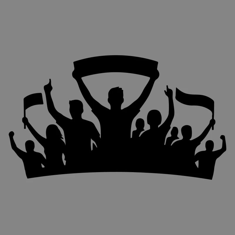 Fans Group Silhouette