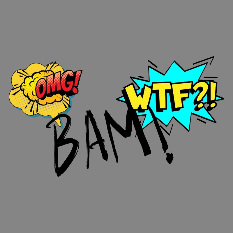 Comic Explosive OMG WTF Exclamations