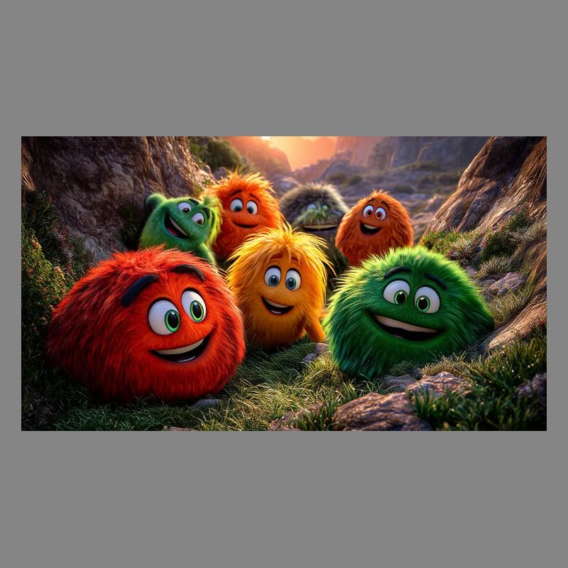 Joyeuse Amusement Monstre Léger et Léger à la Pixar