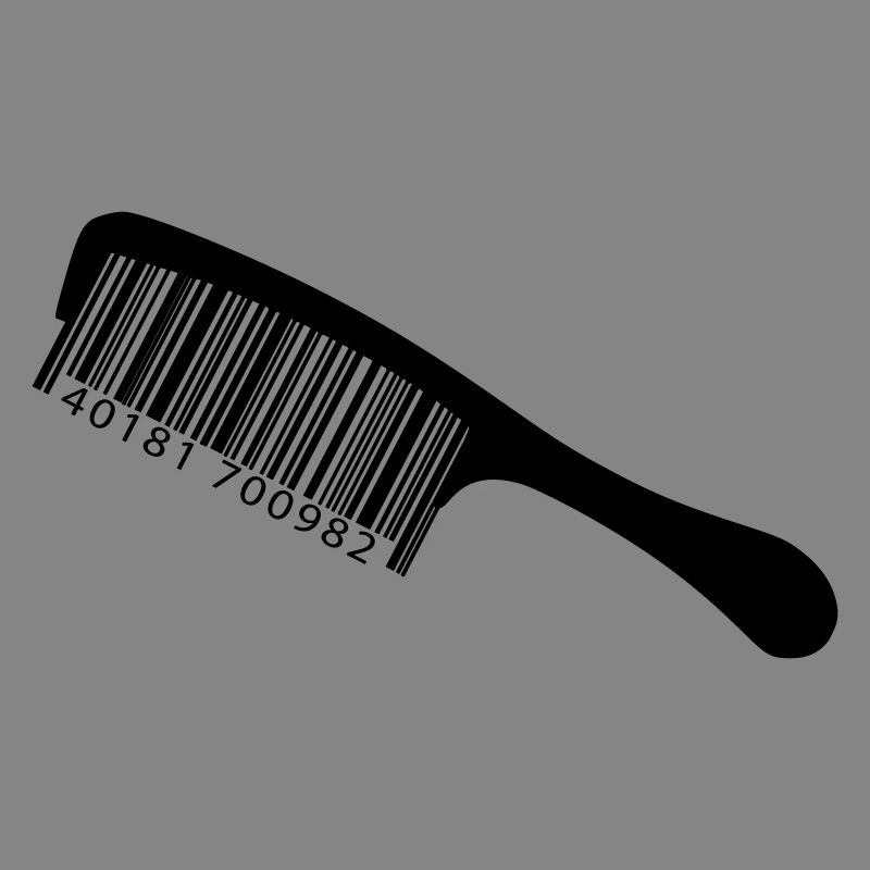 Illustration comb with barcode