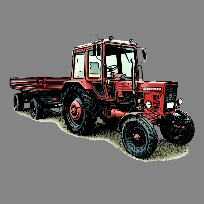 Belarus MTS 80 mit Anhänger