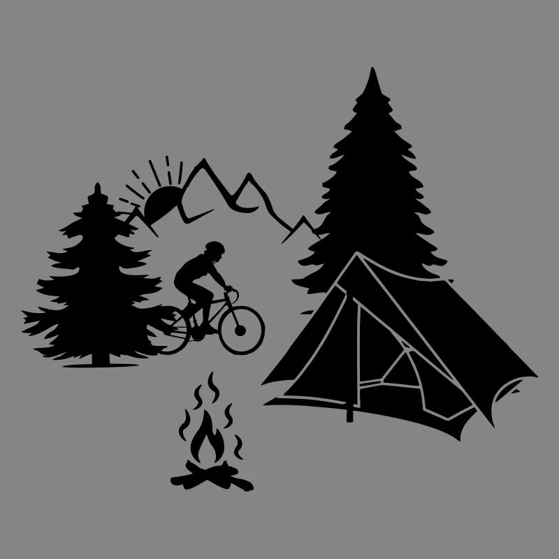Camping de vacances à vélo