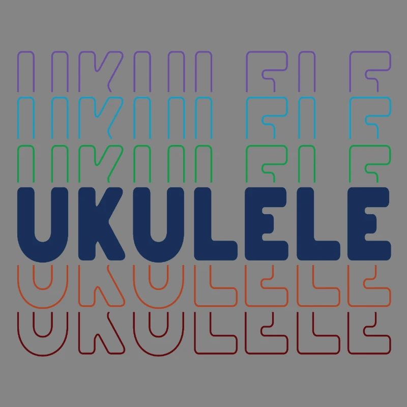 Ukulele typography
